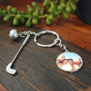Blank Sublimation Keyrings, Fobs and Chains - Golf Charm Keyring
